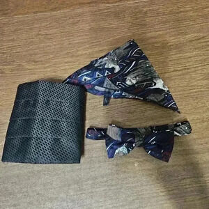L&M Fashion Bow Tie, Pocket Square & Cumberbund